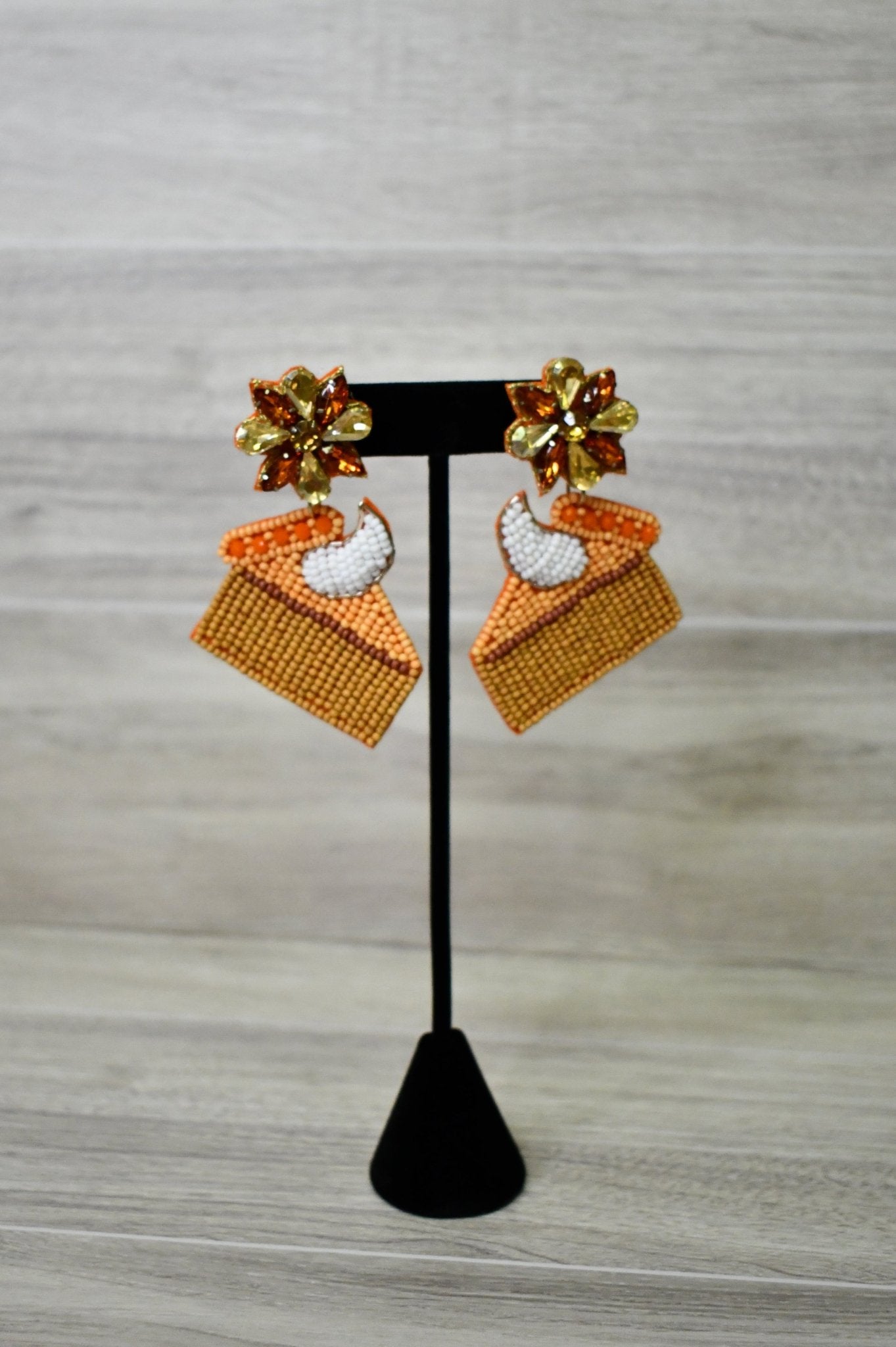 Pumpkin Pie Jewel Earrings - Wild Azalea Boutique