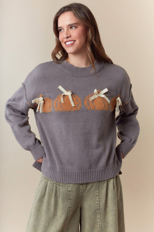 Pumpkin Sweater - Wild Azalea Boutique