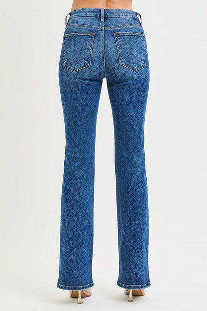 Risen High Waisted Bootcut Jeans - Wild Azalea Boutique