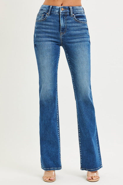 Risen High Waisted Bootcut Jeans - Wild Azalea Boutique