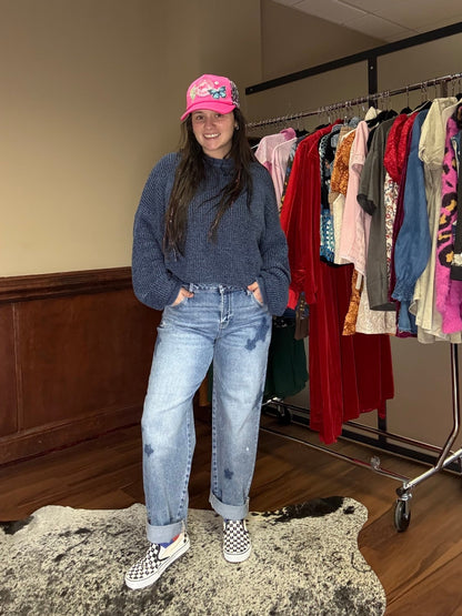 Risen Mid Rise Boyfriend Jeans - Wild Azalea Boutique