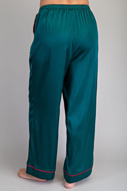 Satin Holiday Lounge Set - Wild Azalea Boutique