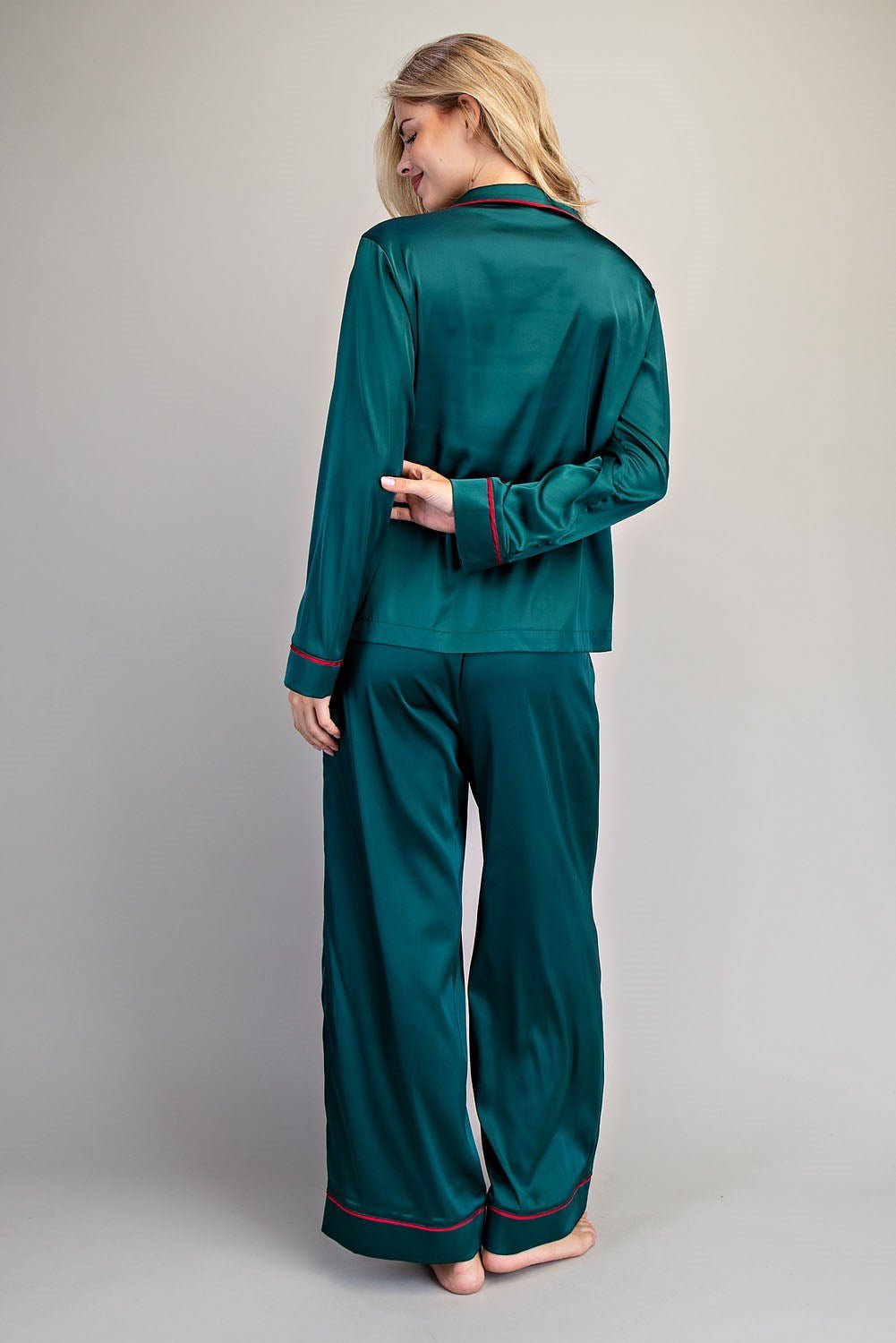 Satin Holiday Lounge Set - Wild Azalea Boutique