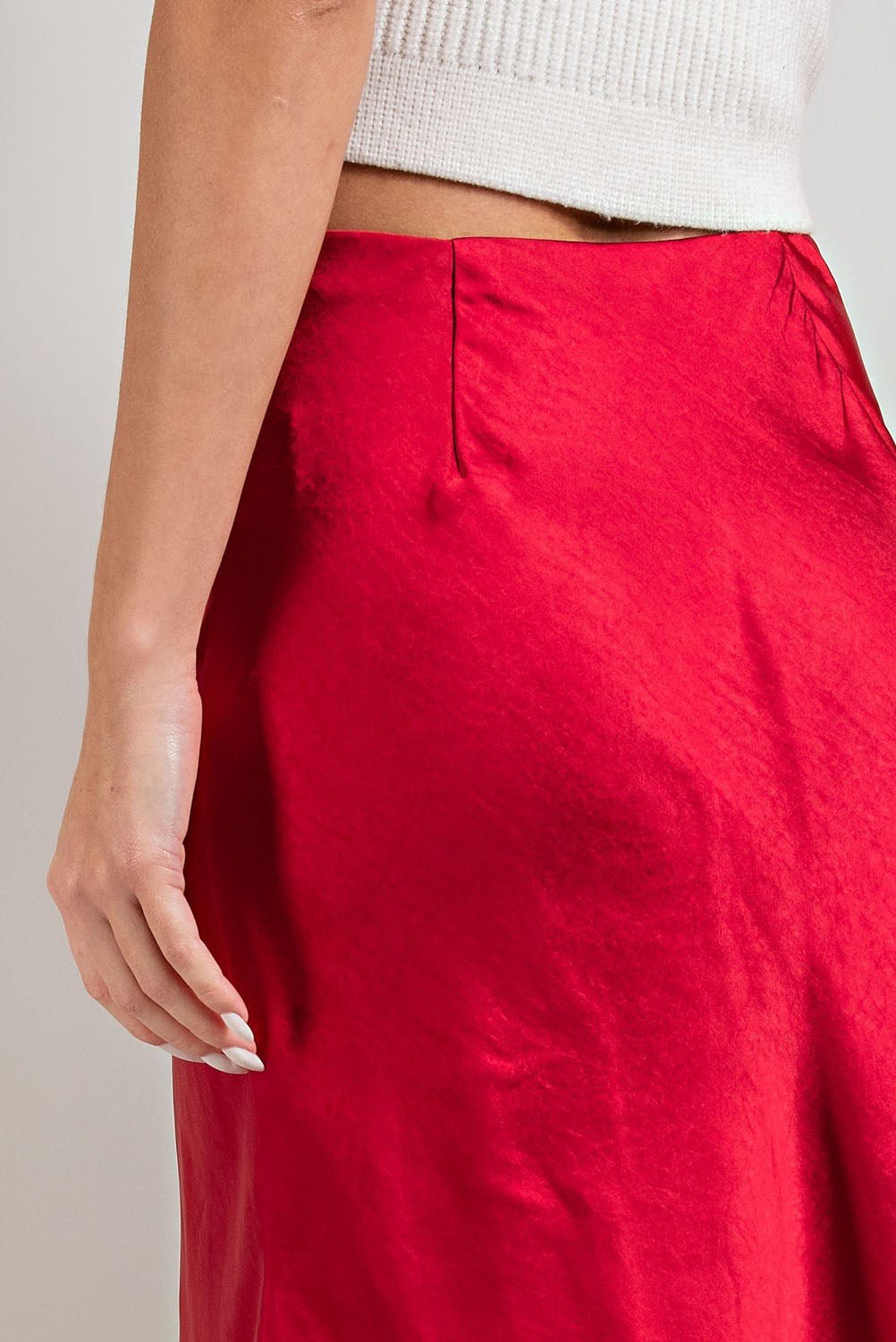 Satin Mini Skirt - Wild Azalea Boutique