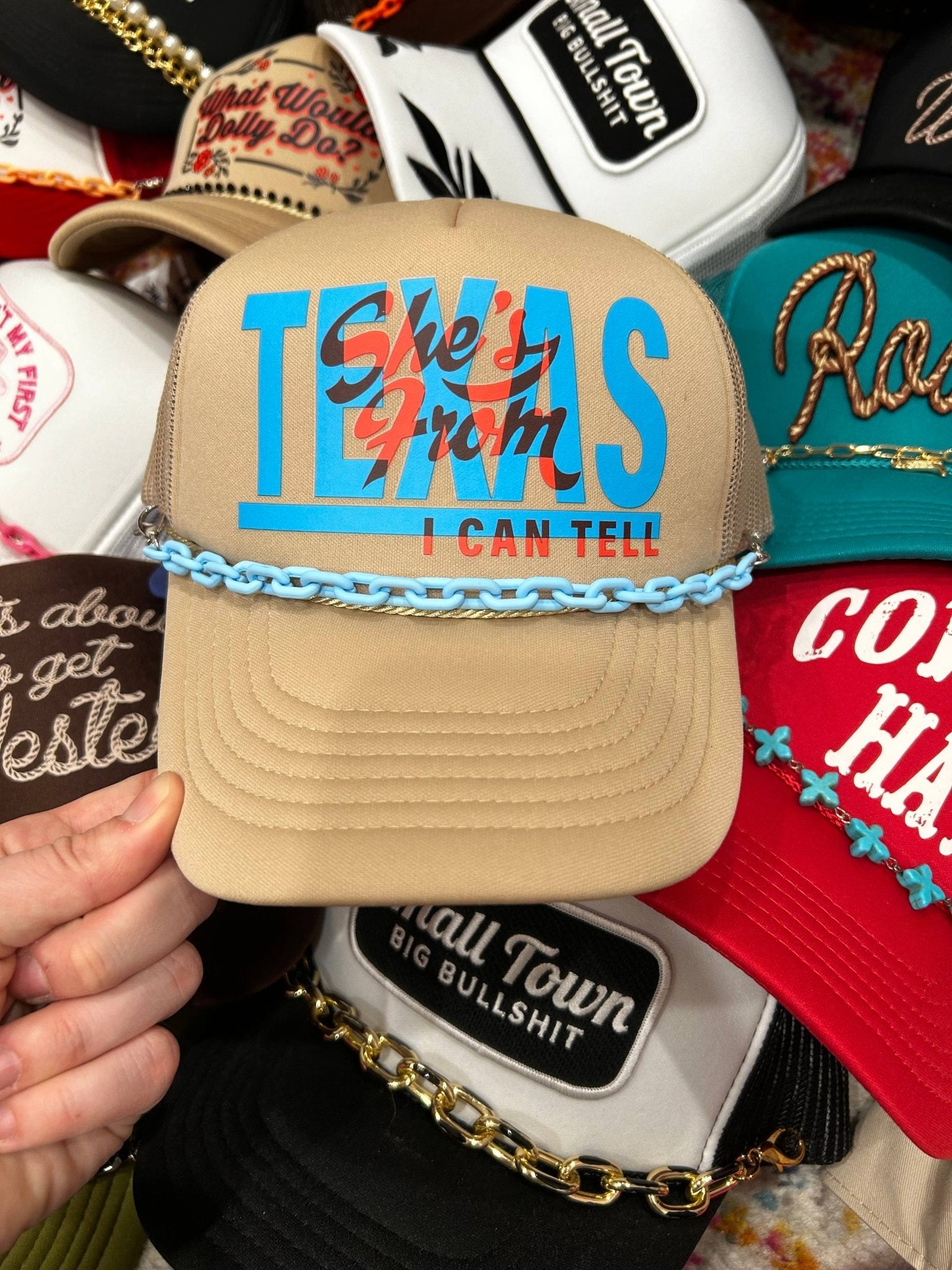 She's From Texas I Can Tell Trucker Hat - Wild Azalea Boutique