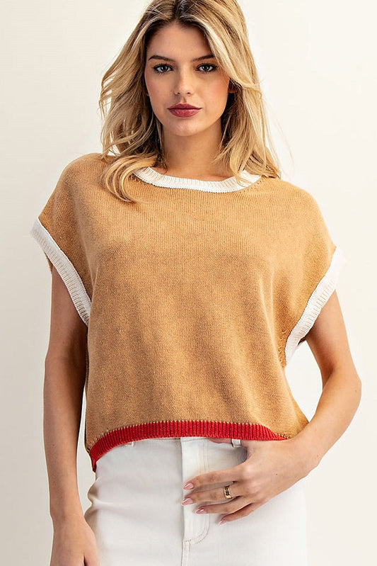 Sleeveless Fall Sweater - Wild Azalea Boutique
