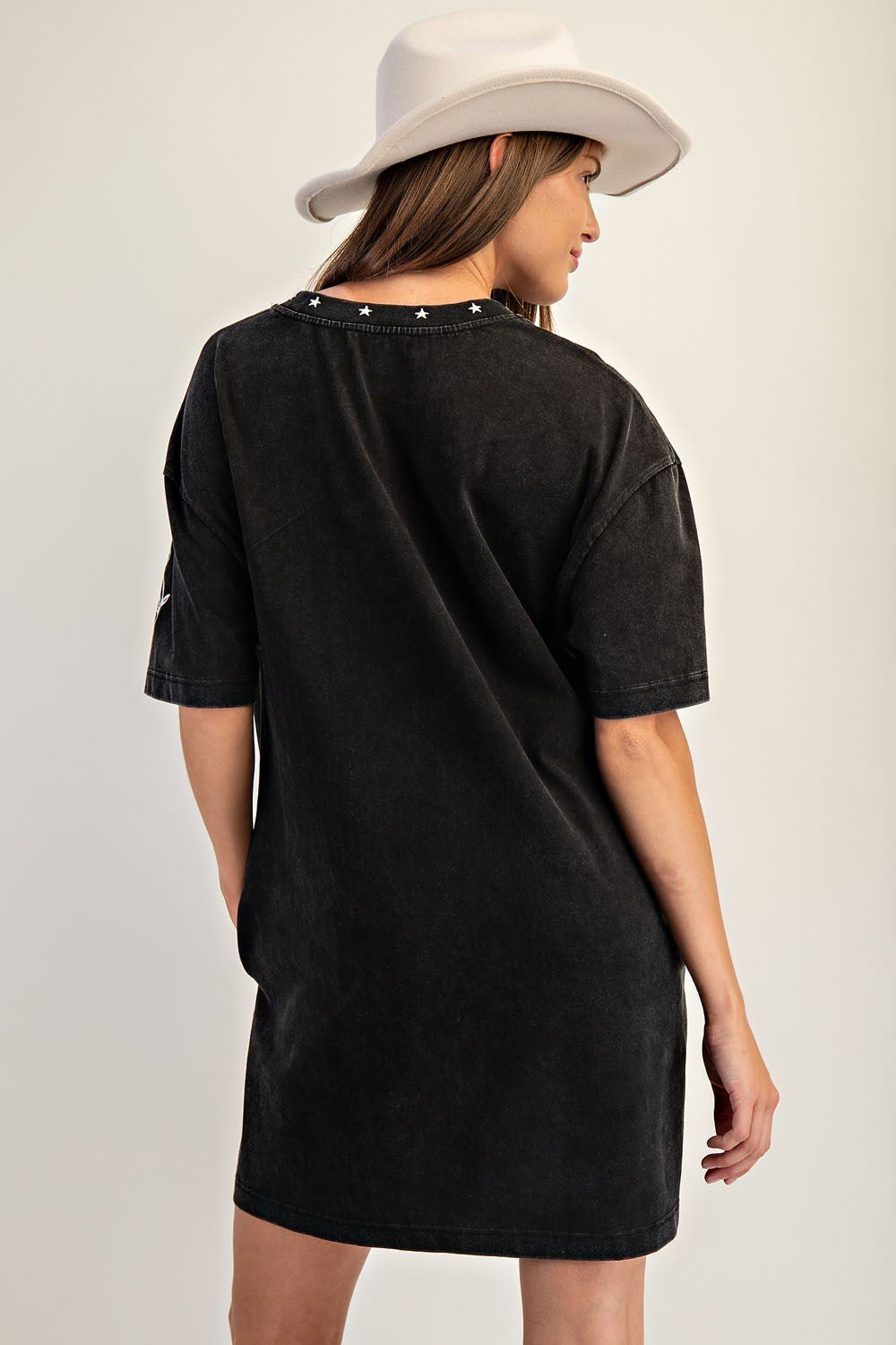 t shirt dress near me 7DIAMONDS Women's Core T-Shirt Dress in White | Size Large