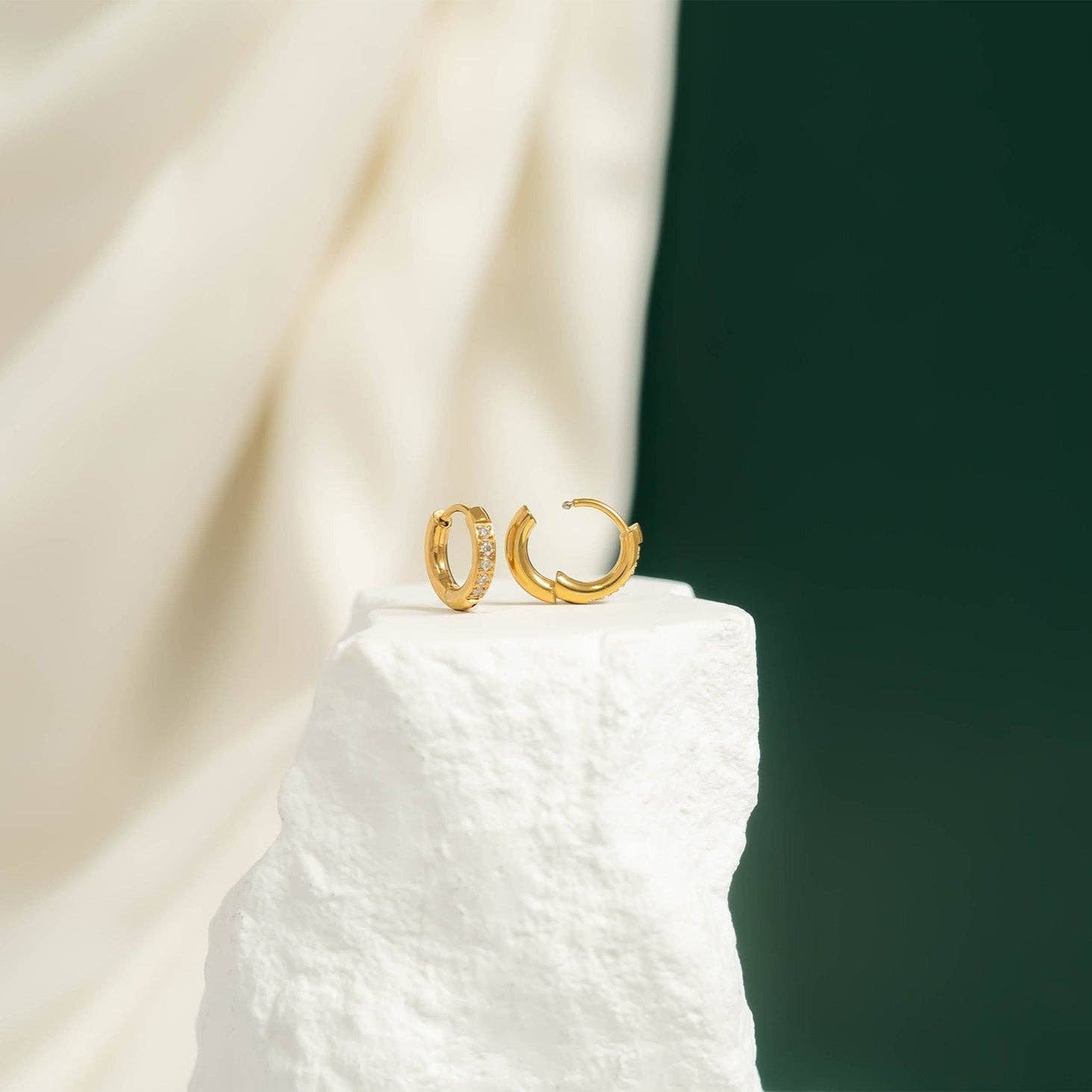 Tarnish Free Mini Gold Hoop Earrings - Wild Azalea Boutique