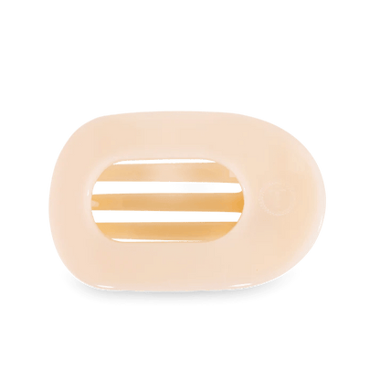 Teleties Almond Beige Flat Round Hair Clip - Wild Azalea Boutique