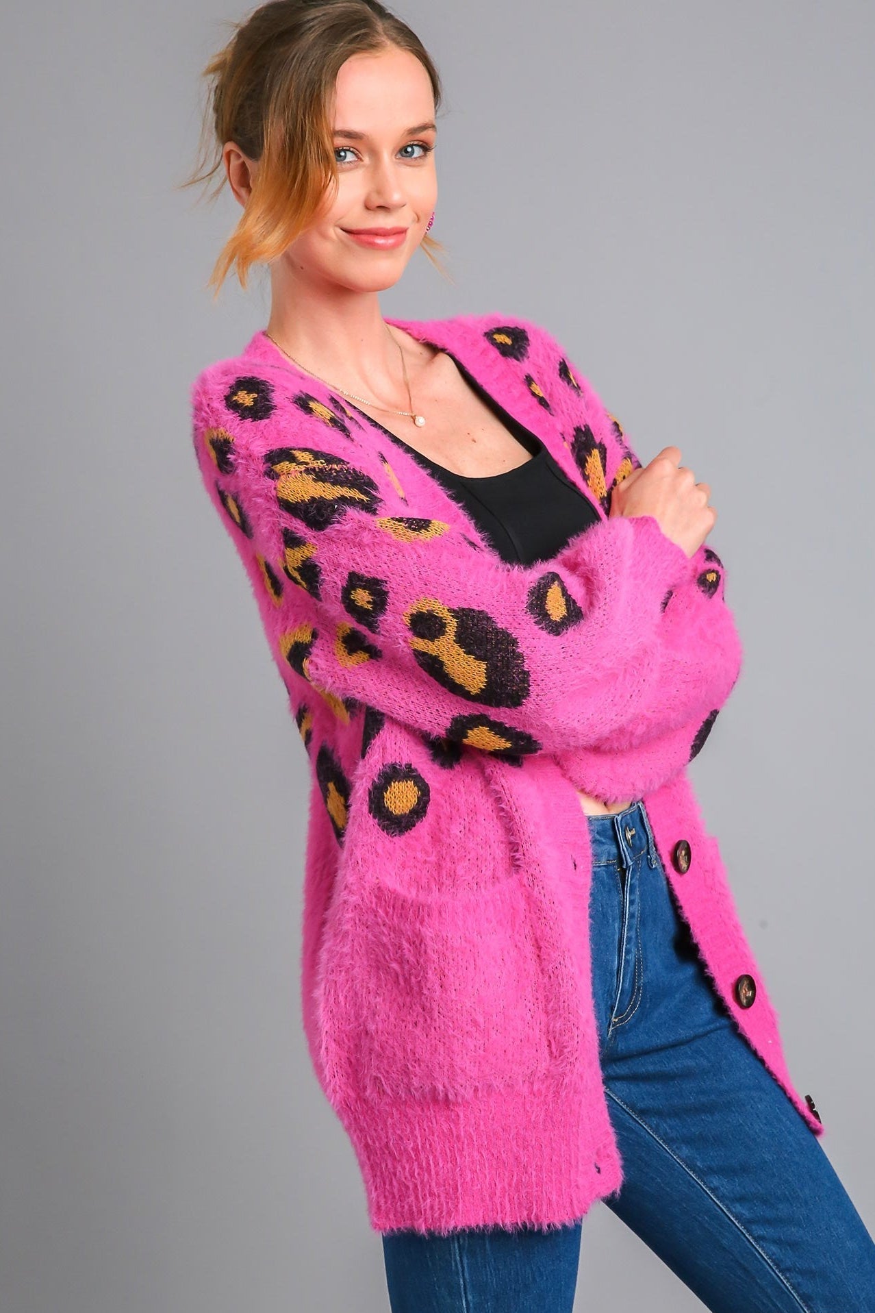 Umgee Cheetah Print Cardigan - Wild Azalea Boutique