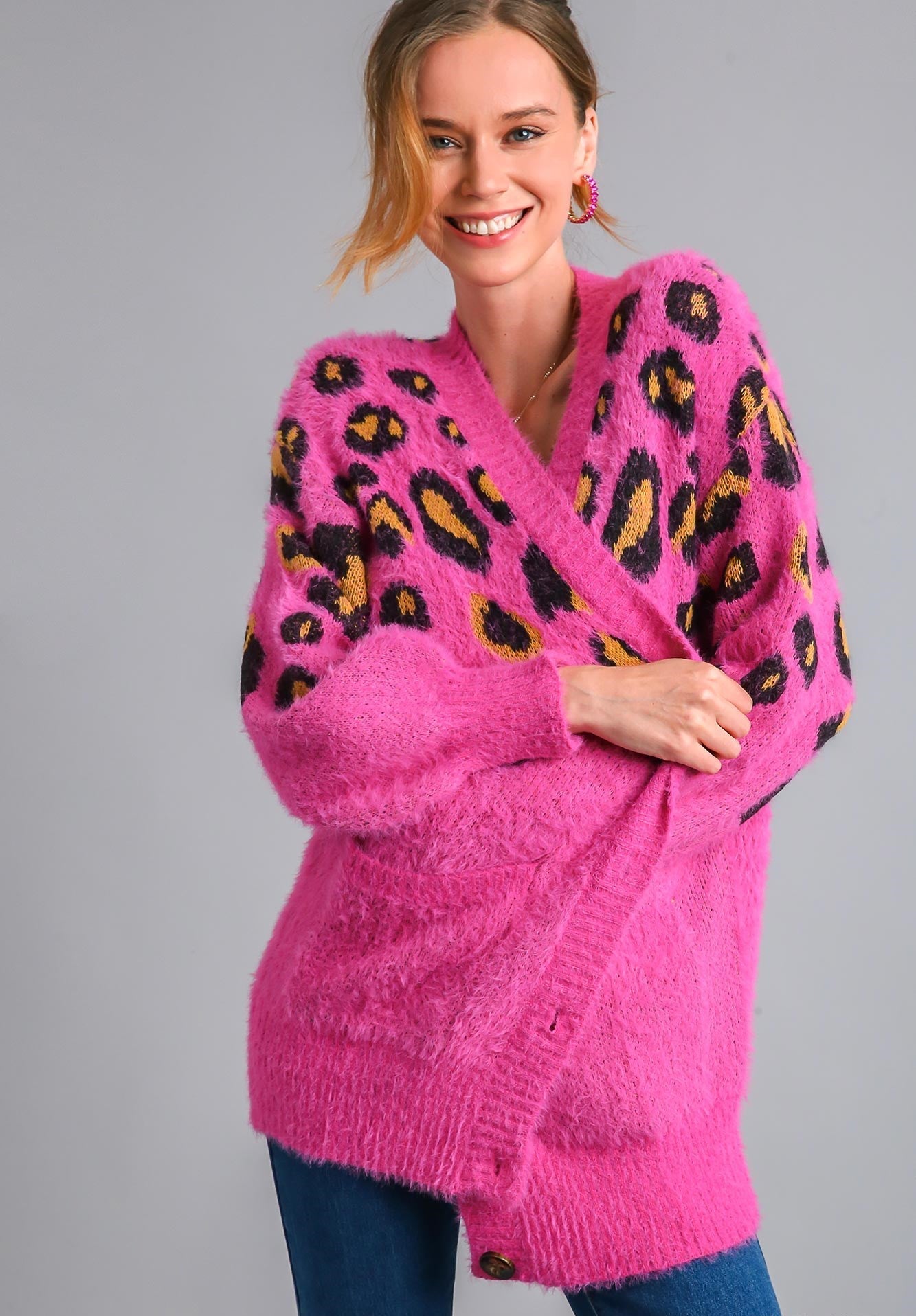 Umgee Cheetah Print Cardigan - Wild Azalea Boutique