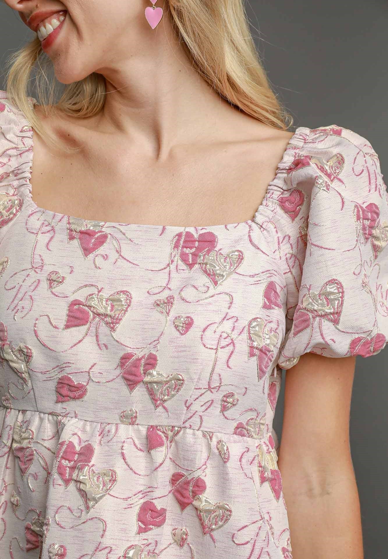 valentine pink dress Valentine Heart Dress Medium
