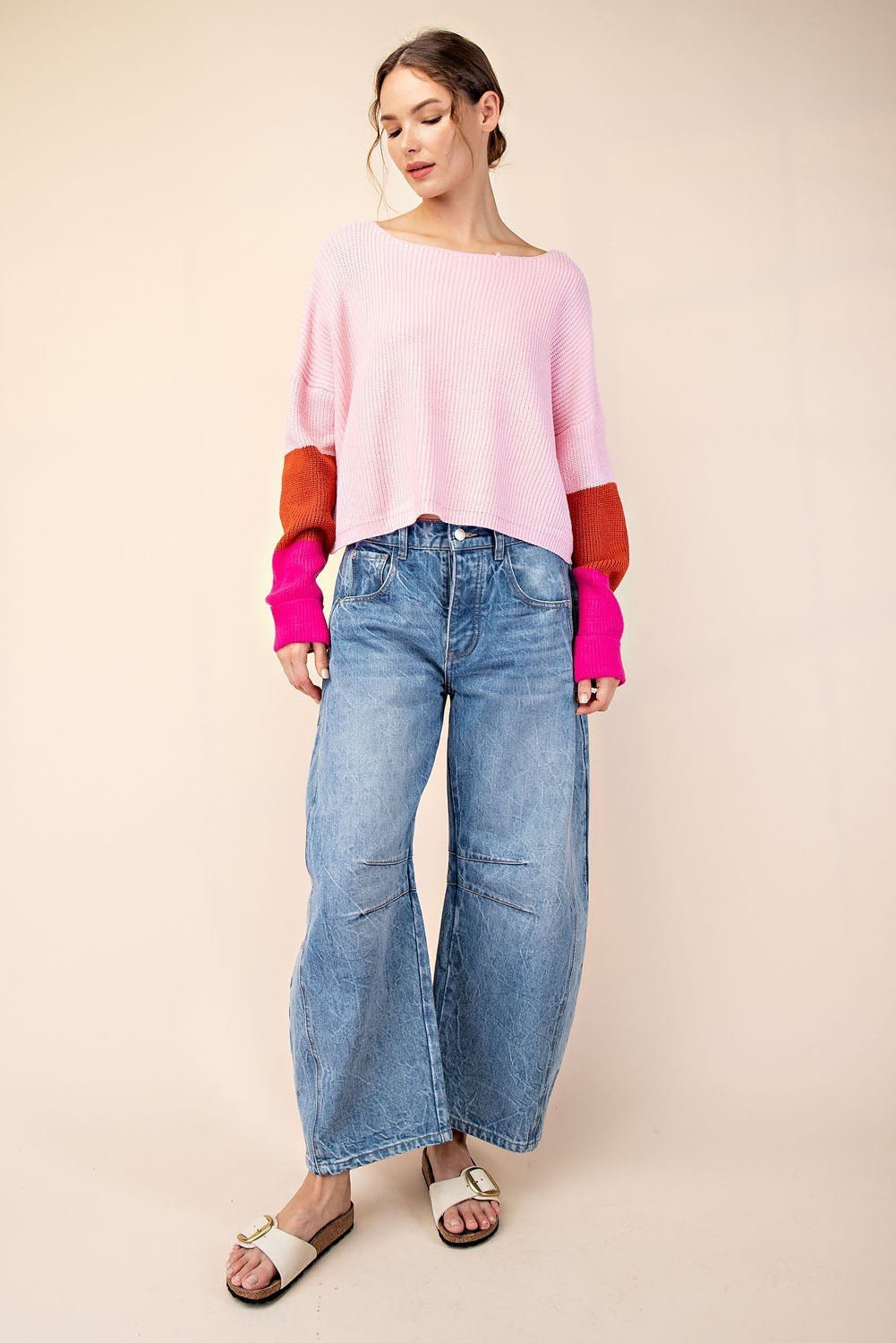 Valentines Day Cropped Sweater - Wild Azalea Boutique