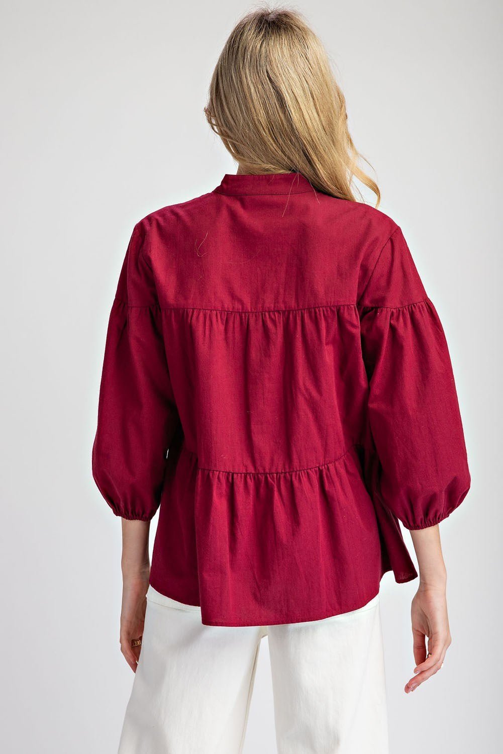 Valentines Day Tiered Blouse - Wild Azalea Boutique