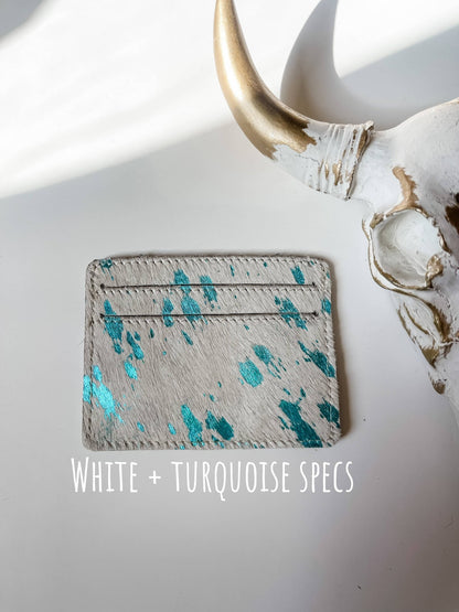 Western Cowhide Credit Card Holder - Wild Azalea Boutique