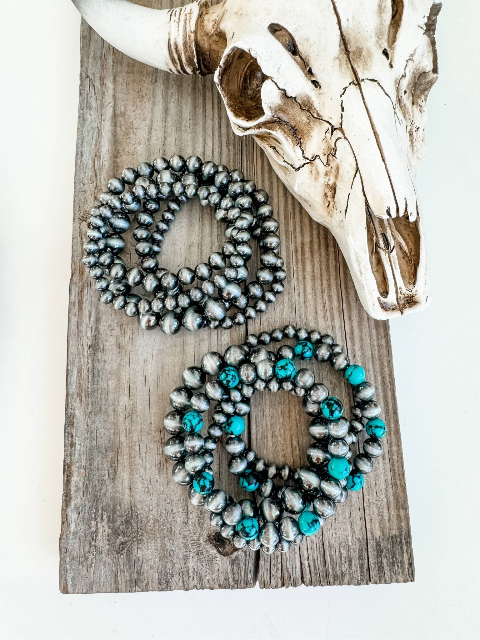 Western Navajo Style Bead Stretch Bracelets - Wild Azalea Boutique