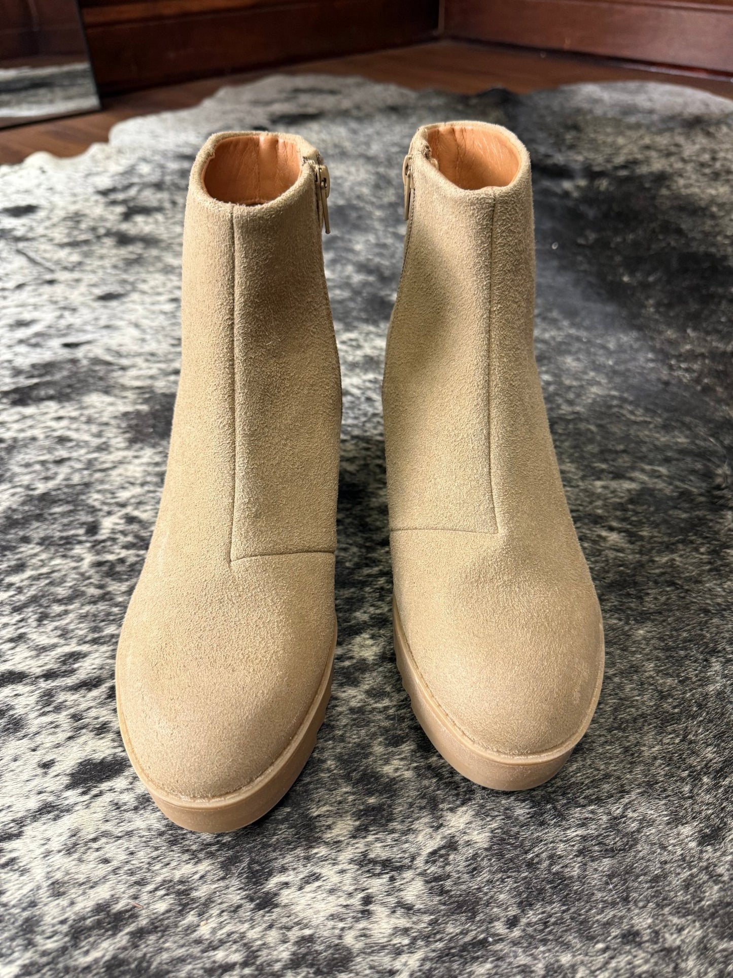 Yellow Box Wedge Booties - Wild Azalea Boutique