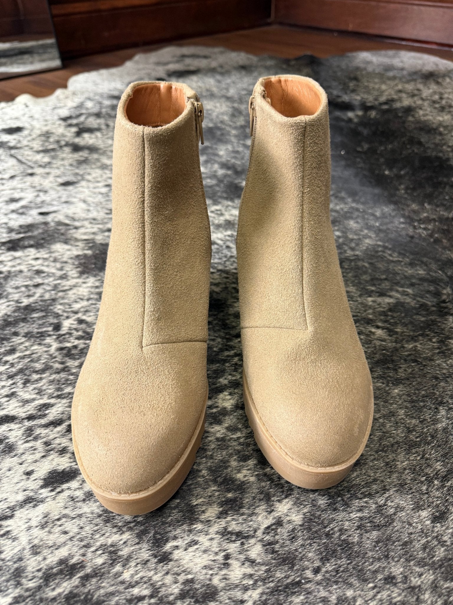 Yellow Box Wedge Booties - Wild Azalea Boutique